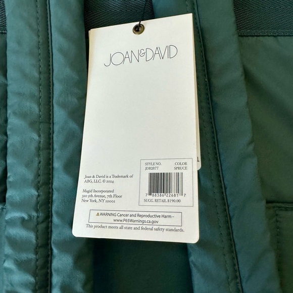 NWT Joan & David The Cosmic 18” wave Quilted Puffer Travel Backpack - Picture 3 of 8